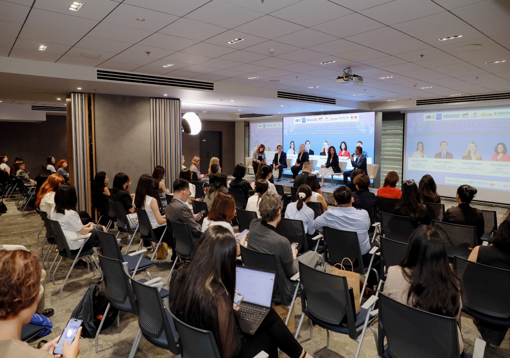 Conference audience and panel session
